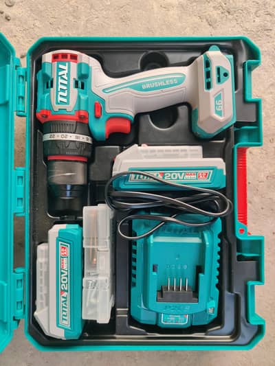 Total Compact Brushless Cordless Impact Drill 20V 66Nm High Torque