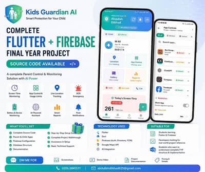 Complete Flutter + Firebase Final Year Project Source Code Available