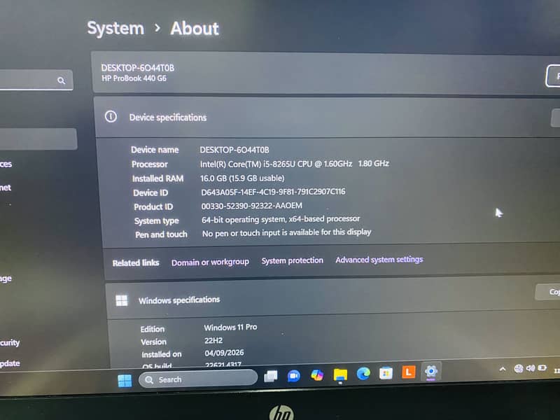 HP pro book 1