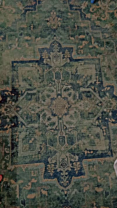 Rug Piece Greenish Colour