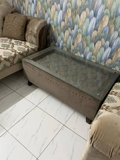 7 seater sofa set with centre table on Sheesham wood