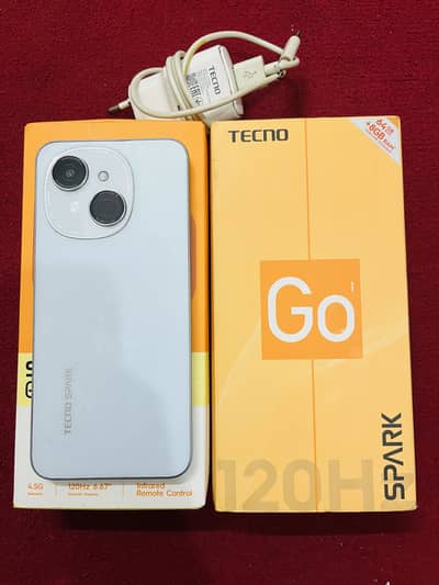 Tecno Spark Go 1 with box charger WhatsApp 03262535680
