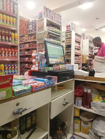 sales man and cashier