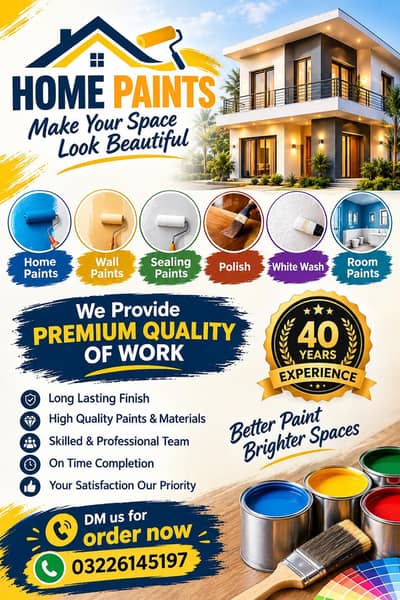 we provide premium quality paint services