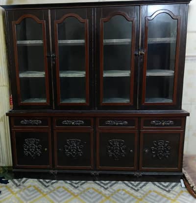 wooden showcase