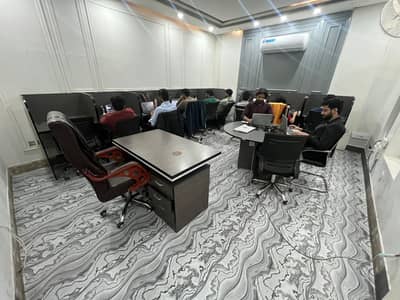 4MARLA FIRST FLOOR FURNISHED OFFICE FOR RENT IN DHA LHASE 2