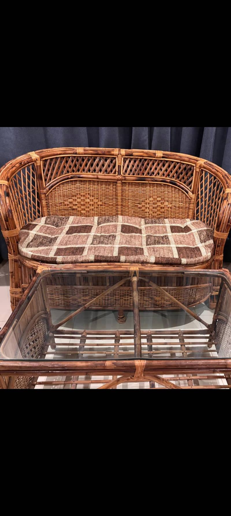 cane sofa 0