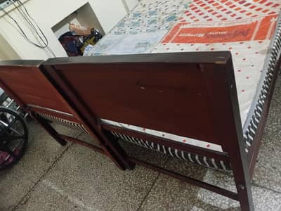 single bed 03 pcs with mattress  for sale Total amount  24000