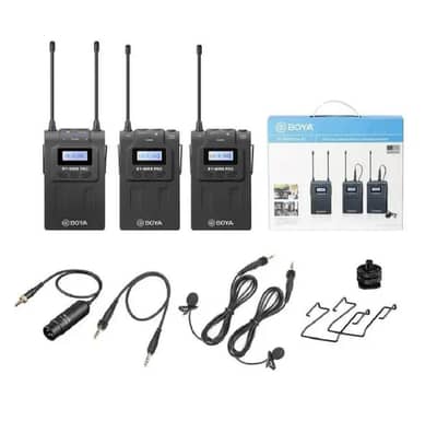 Boya By-Wm8 Pro- k2 wireless Uhs Dual channel microphone