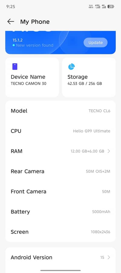 Tecno CAMON 30 12/256