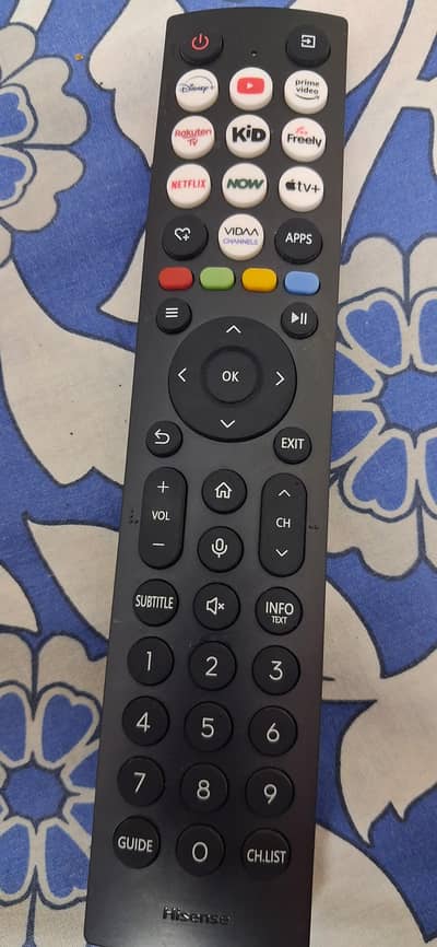 hisence tv vice remote