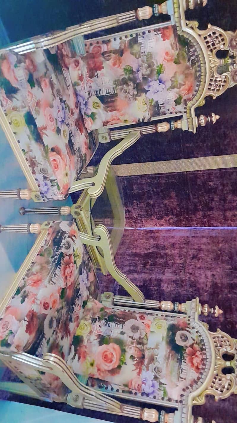 Two Chairs and table 0