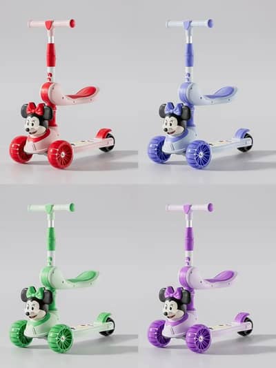 Kids Multicolor Toy Scooty | Fun & Stylish Ride-On Toy