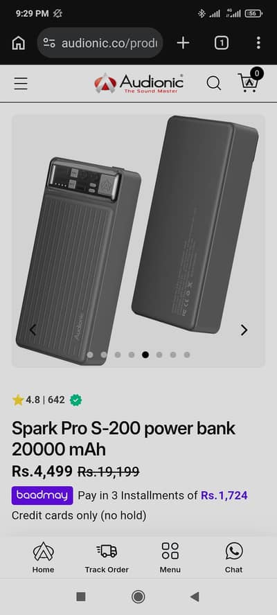 Brand new audionic magnetic wireless power bank.