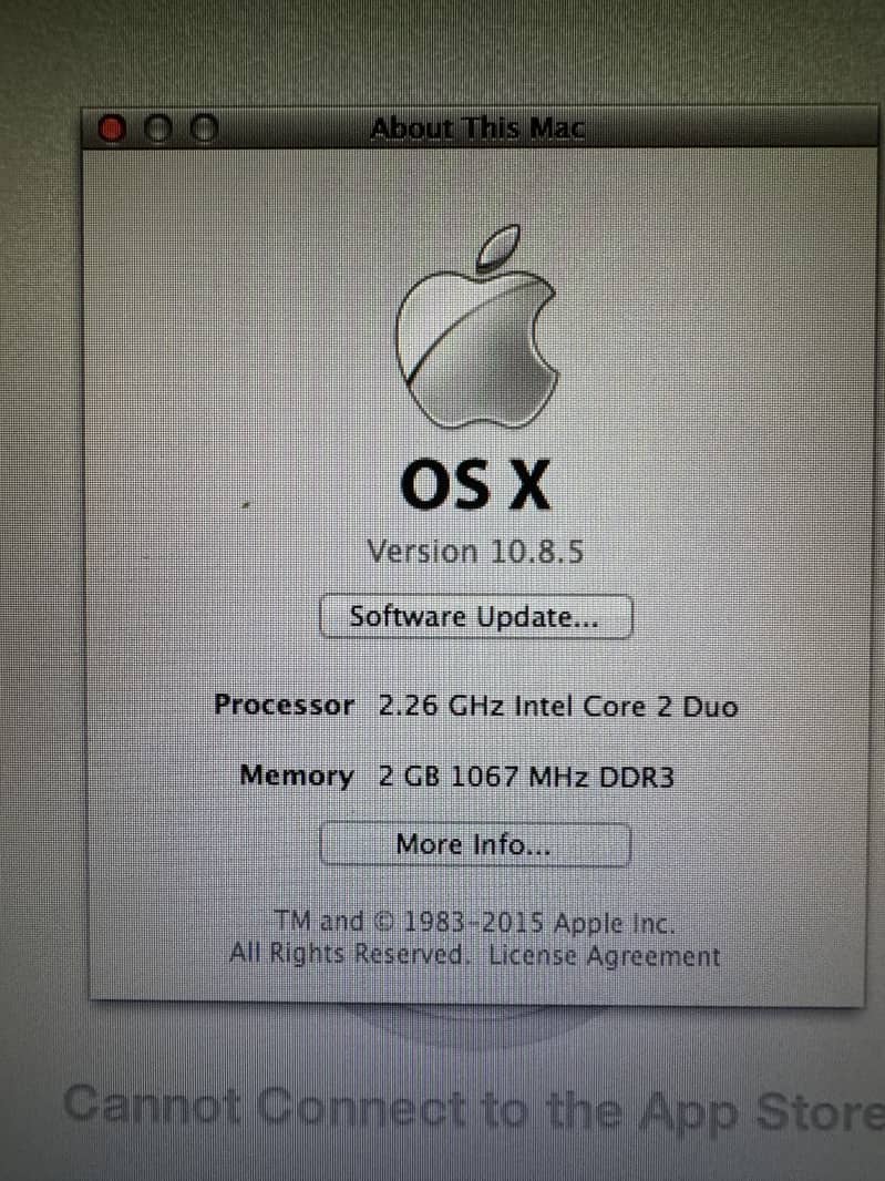 Apple MacBook  processor 2.26 condition 10/8.5 3