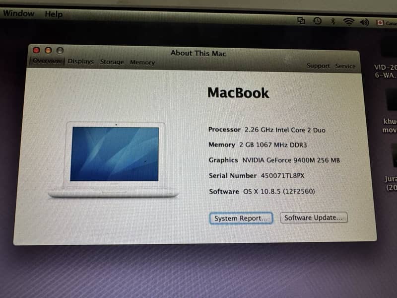 Apple MacBook  processor 2.26 condition 10/8.5 4