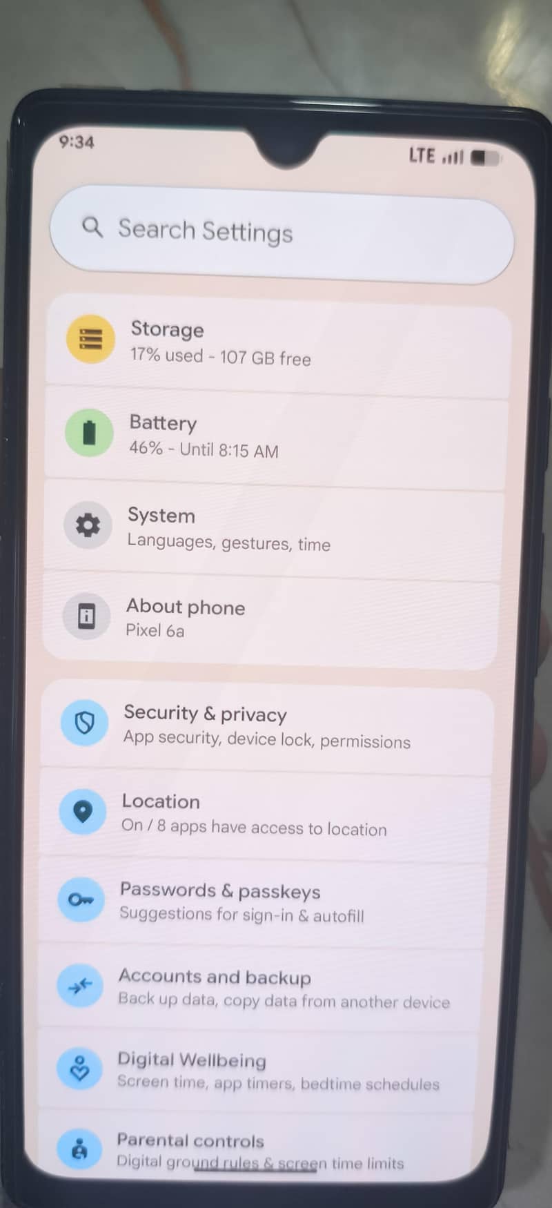 google pixel 6a 6