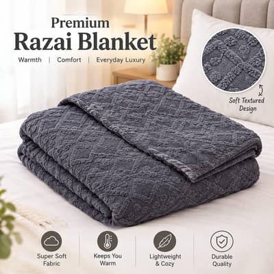Quilted double razai blankets