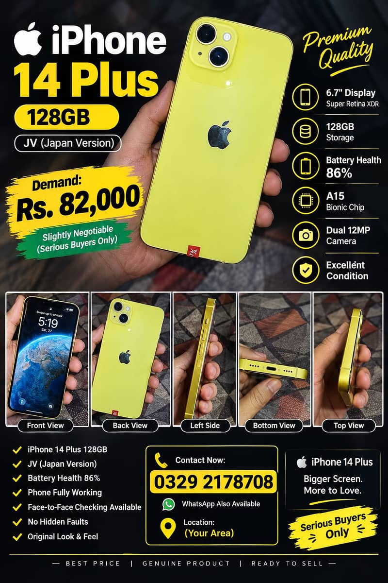 Apple iPhone 14 plus 0