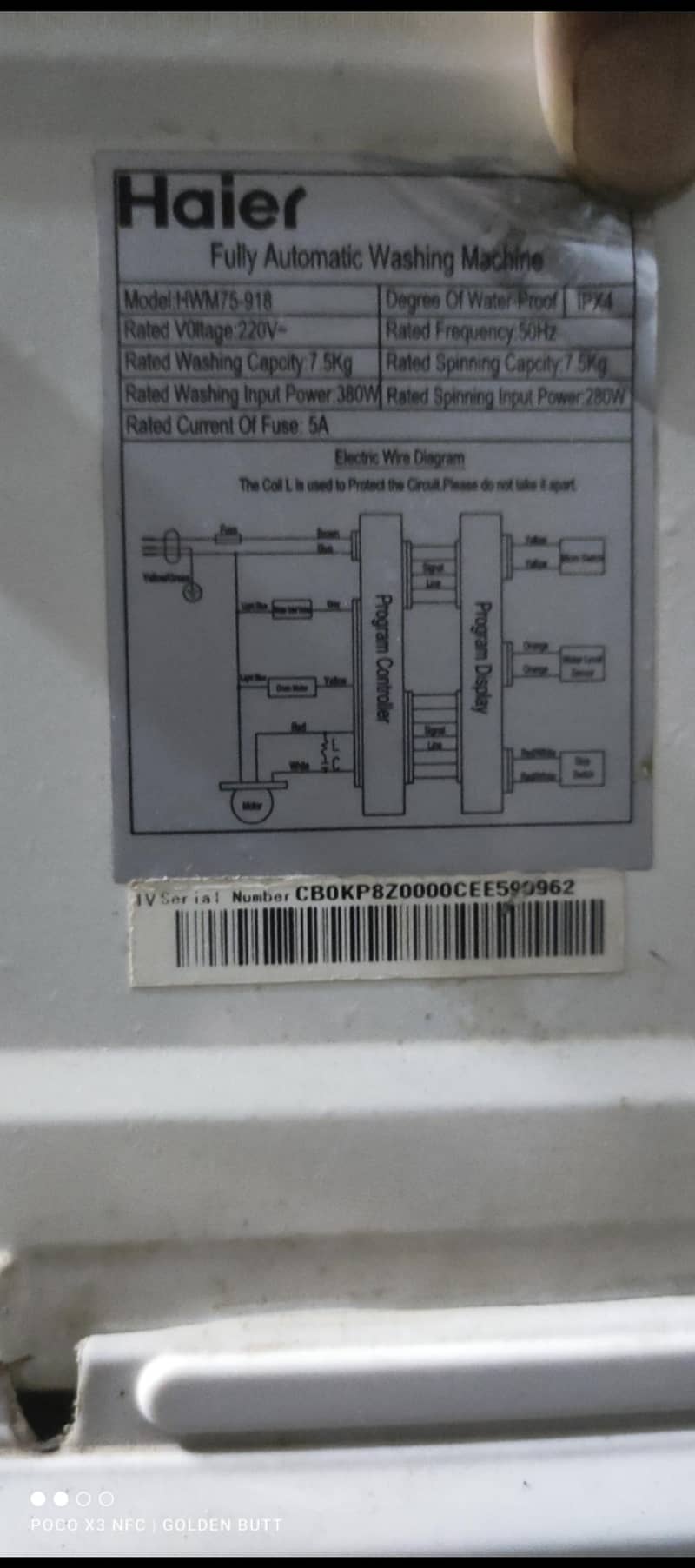 Automatic washing machine|7.5kg 7
