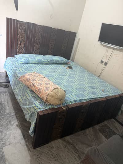 King Bed with Side Tables for Sale
