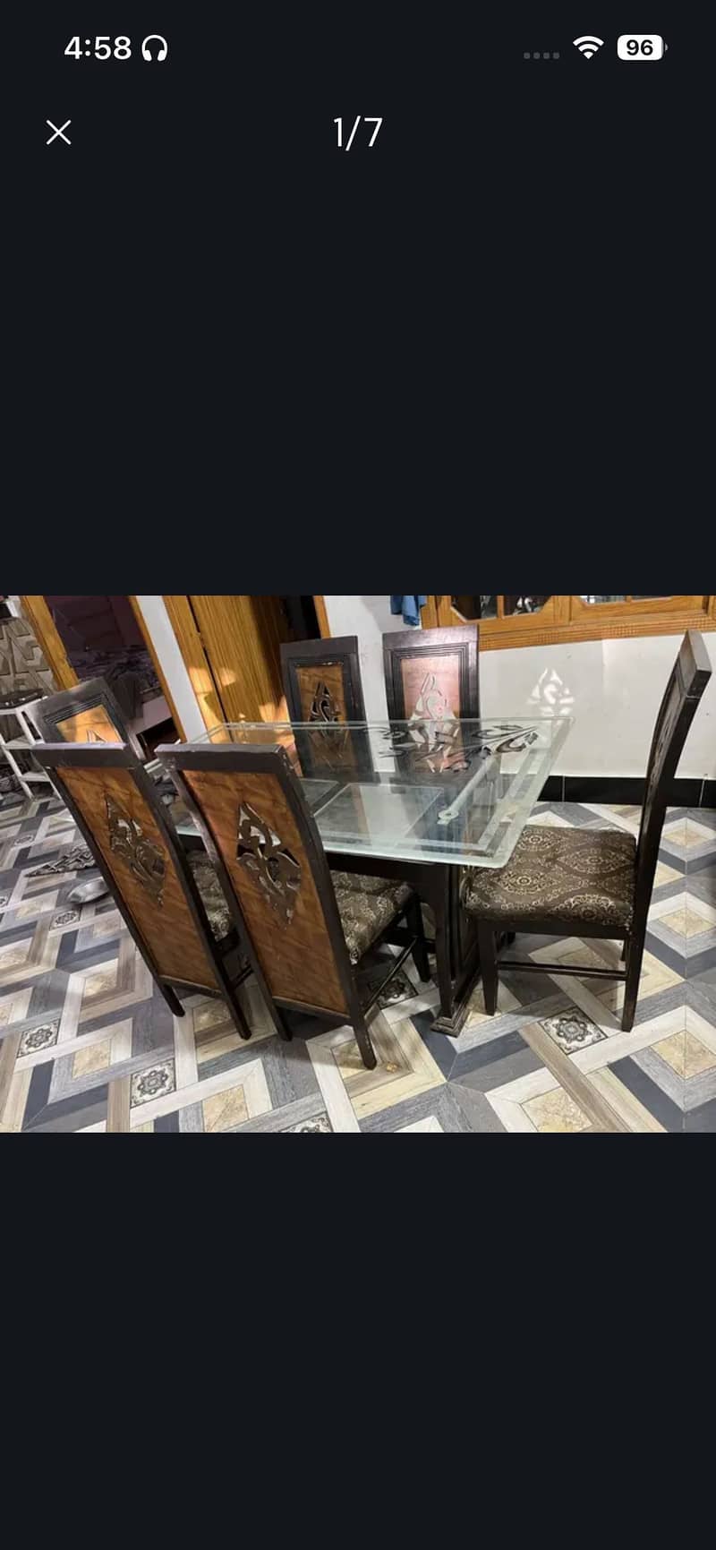 Dining table and chairs 5