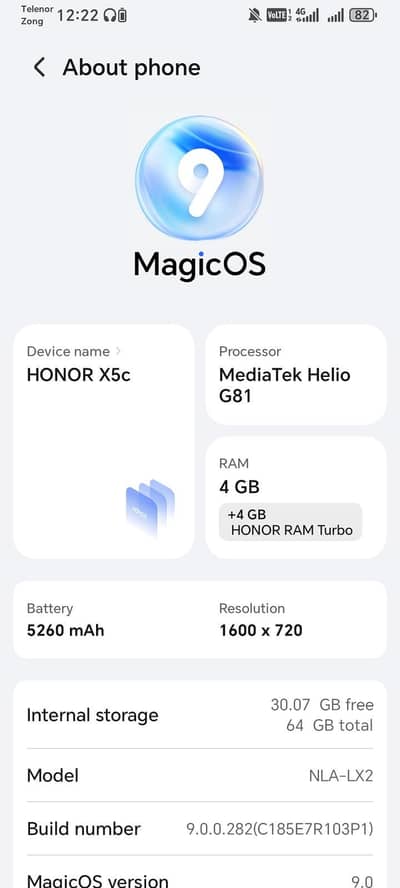 Honor X5