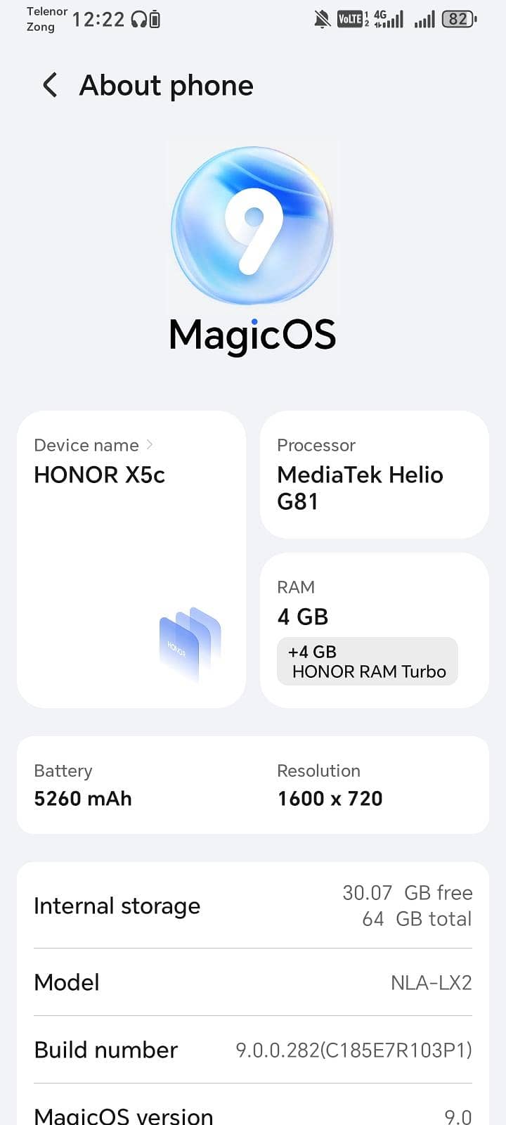 Honor X5 0