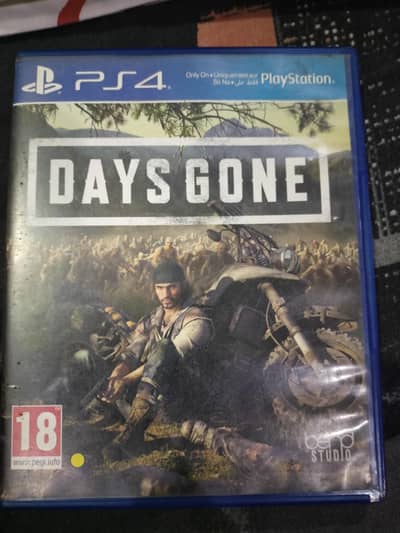 Days Gone ps4 game disc