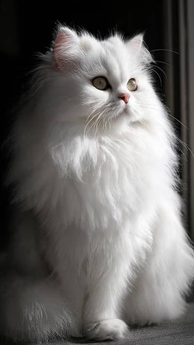 Persian white cat