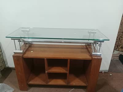 Modern Glass-Top Executive Study Desk with Matching Side Desk