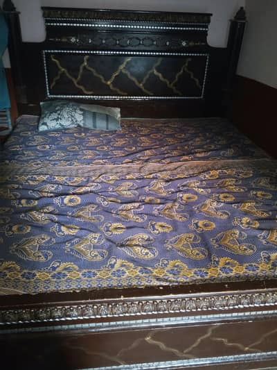 double bed with dressing and metres