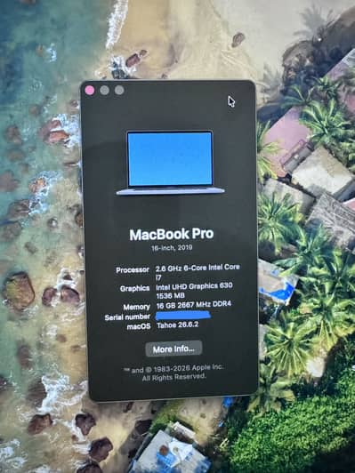 Macbook Pro 2019 16 inch 16 Gb 512 Gb