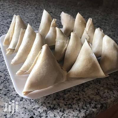 frozen Chinese springs rolls and alu samosa