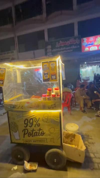 Food Cart / Fast Food Cart for Sale – Fries, Burger & Chola Setup