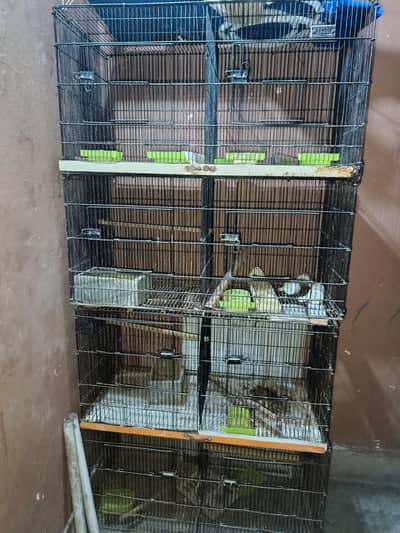 Folding cage 8 portions and single portion for sale