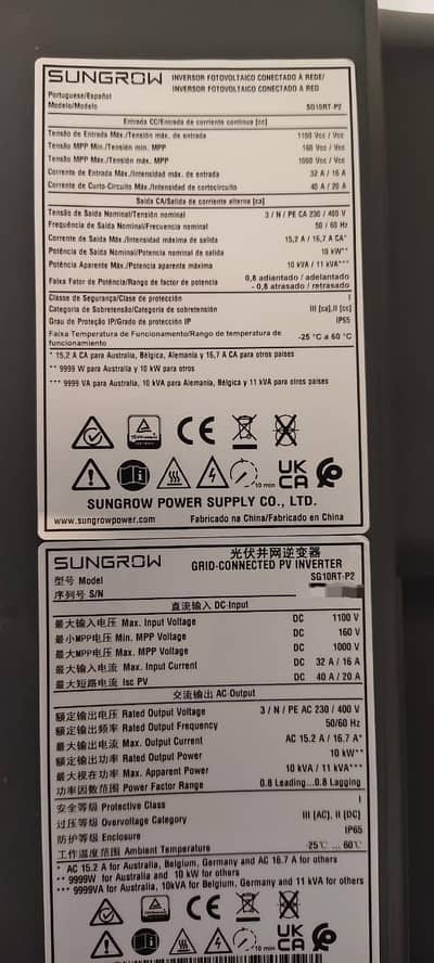 Sungrow Inverter 10kw Ongrid