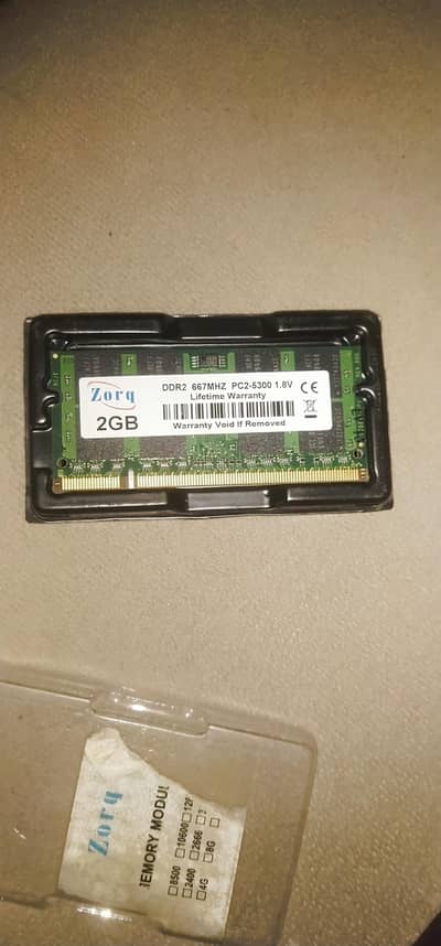 zorq 2gb ram ddr2 box pack