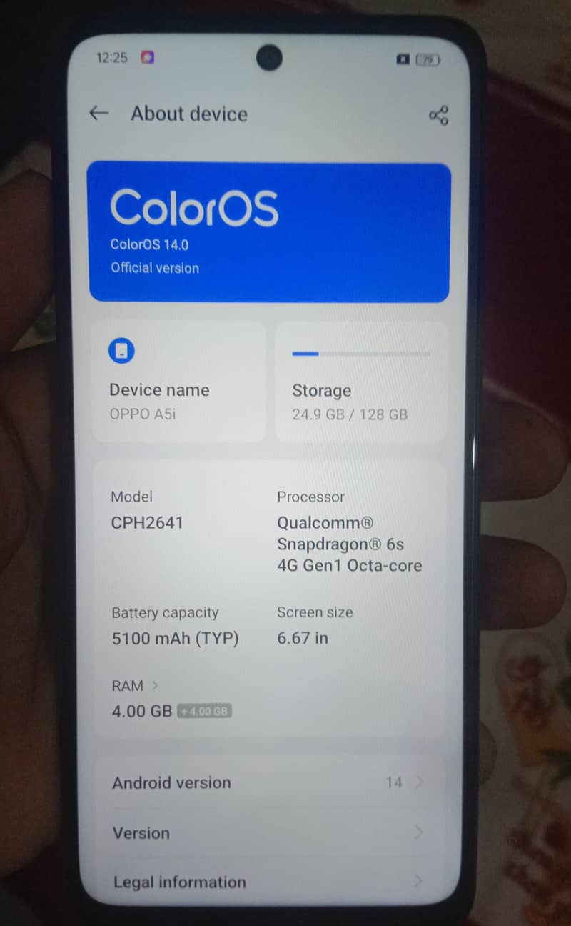 OPPO A5i 0