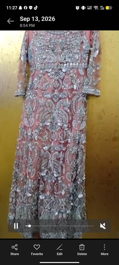 beautiful full heavy bridal maxi