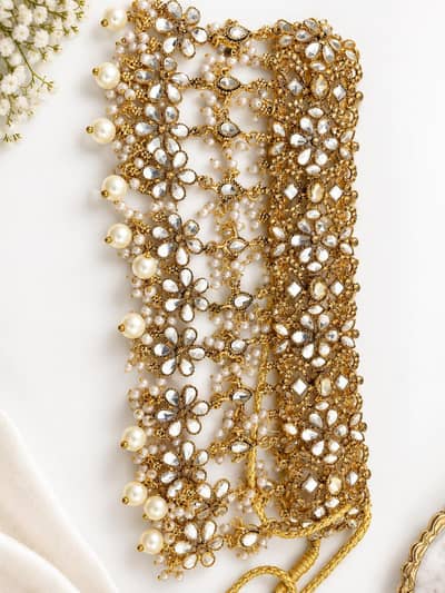 Bridal Kundan Pearl Jewelry Set – Traditional Nikah Collection