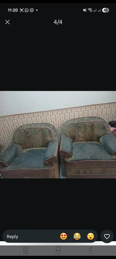 Used Sofa set urgent sale in reasonable price