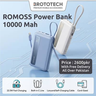 Romoss PPR10 10000mAh 22.5W Mini Design Power Bank