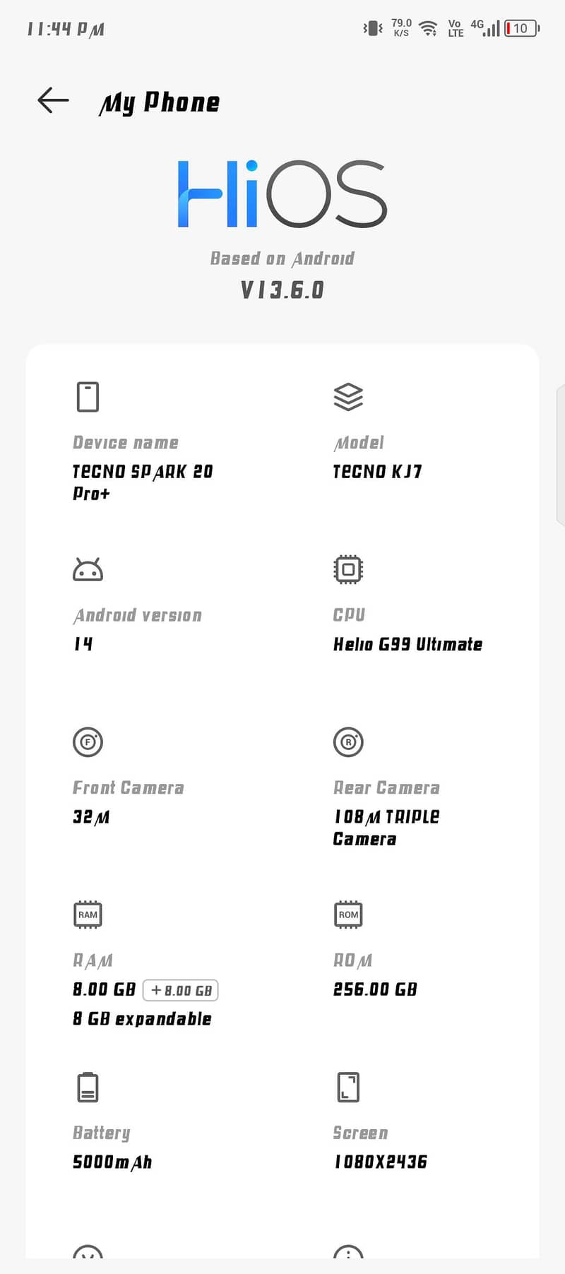 Tecno Spark 20 Pro Plus 6