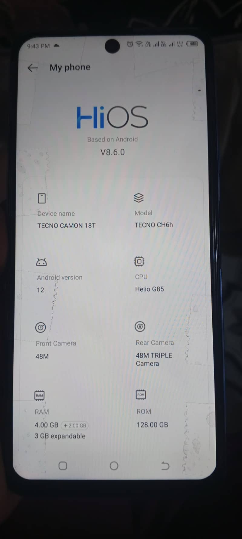 Tecno Camon 18 8