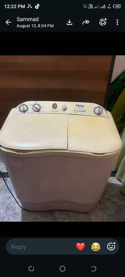 8.5 kg washing machine for sale working washer perfact but spiner not