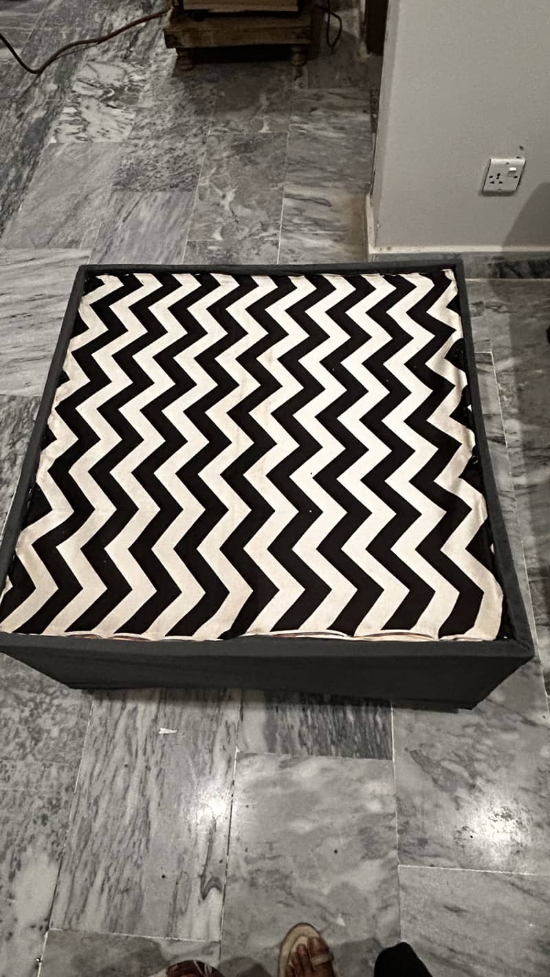 L shape sofa with table 2