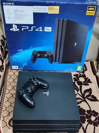 game PS4 pro 1 TB playstation Sony complete box