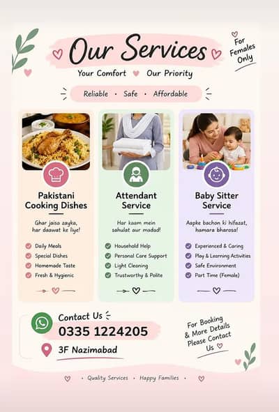 Apko in services ki need hai tu contact kry