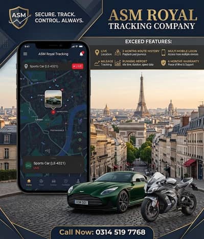 Bike Trackers/Car Trackers/Gps Trackers/Carolla/WagonR/Honda/City/Cult